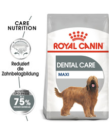 ROYAL CANIN CCN Maxi Dental Care Aliment sec pour grandes races adultes pour réduire la formation de tartre 18 kg (2x9 kg)
