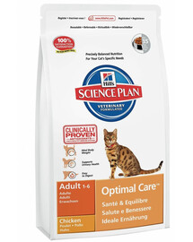 HILL'S Science Plan Feline Adult Optimal Care Poulet 30 kg (2 x 15 kg)