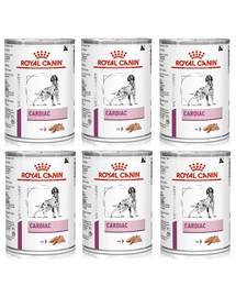 ROYAL CANIN Cardiac Canine 410 g x 6 - nourriture humide pour chiens adultes souffrant d'insuffisance cardiaque