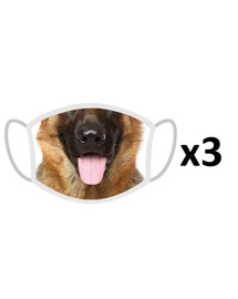 FERA 3x Masque de protection Berger allemand