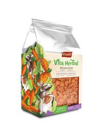 VITAPOL Vita Herbal Carottes séchées pour rongeurs et lapins 100 g