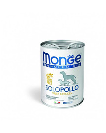 MONGE Monoprotein Solo Dog Poulet 400 g