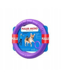 PULLER Micro Dog Training Device Ring pour les races de chiens miniatures 13 cm, 2 pcs.