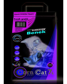 BENEK Super Corn Cat herbes fraiches litière de maïs 7 l x 2 (14 l)