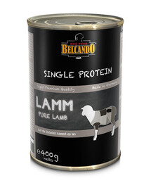 BELCANDO Single Protein Agneau 24x400 g nourriture humide pour chien