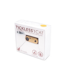 TICKLESS Mini Cat Répulsif ultrasonique contre les tiques et les puces pour les chats Doré