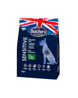 BUTCHER'S Functional Sensitive Dog Dry Croquettes pour chien Dinde et Riz 5kg