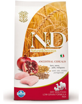 FARMINA N&D céréales, poulet & grenades pour chiens adultes de petite race 2.5 kg