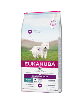 EUKANUBA Daily Care Adult Sensitive Skin All Breeds Hypoallergénique 12 kg