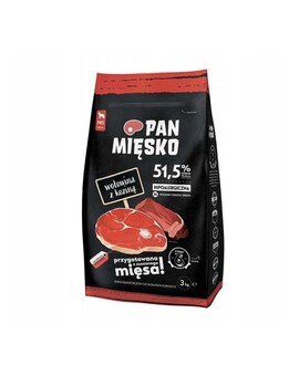 PAN MIĘSKO - Bœuf et chèvre pour chiens de races moyennes - 9 kg