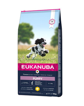 EUKANUBA Puppy Medium Breeds Chicken - pour chiots de race moyenne à base de poulet frais - 15 kg