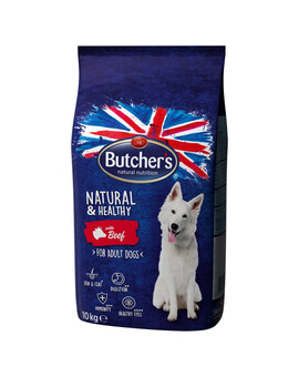 BUTCHER'S Natural&Healthy croquettes pour chiens avec du bœuf 10 kg