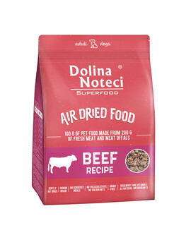 DOLINA NOTECI Superfood Air Dried Beef Aliment séché à l'air avec bœuf pour chiens adultes 1 kg
