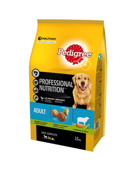 PEDIGREE Adult Professional Nutrition aliments secs avec agneau 15kg