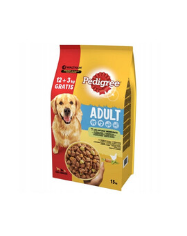 PEDIGREE Adult Aliment sec avec poulet (12+3kg) 15kg