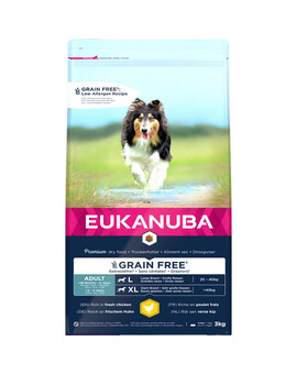 EUKANUBA Adult Grain Free L Grandes races 3 kg