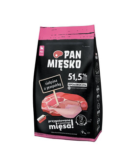 PAN MIĘSKO - Veau et caille pour les races miniatures - 9 kg