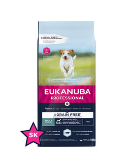EUKANUBA - Nourriture sans céréales pour chiens adultes de petite et moyenne taille - 18 kg