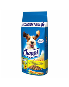 CHAPPI - Nourriture sèche complète pour chiens adultes avec de la volaille et des légumes - 13,5 kg