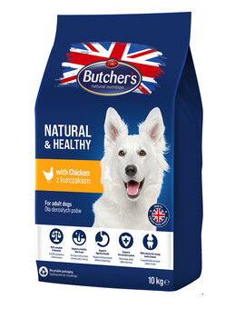 BUTCHER'S Natural&Healthy croquettes pour chien avec du poulet 10kg