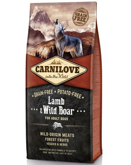 CARNILOVE Chien Adulte Agneau & Sanglier 12 kg