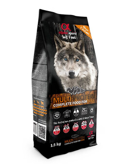 ALPHA SPIRIT - Croquettes Multiprotéinées, complètes et souples pour chiens - 1,5 kg