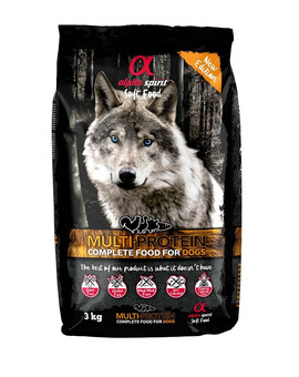 ALPHA SPIRIT Croquettes multiprotéines complètes pour chiens 3 kg
