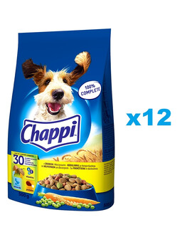 CHAPPI Croquettes pour chiens adultes avec de la volaille 12x500g