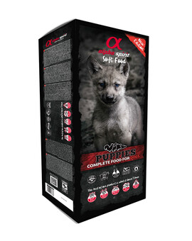 ALPHA SPIRIT Semi-moist Puppies - Croquettes complètes semi moelleuses pour chiots - 9 kg