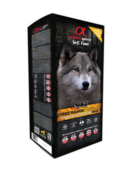 ALPHA SPIRIT - Croquettes complètes et tendres à la Volaille pour chiens - 9 kg