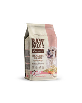 VETEXPERT RAW PALEO Heathy Grain Puppy Salmon - croquettes au saumon pour chiots - 2 kg