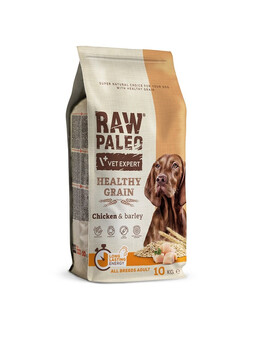 VETEXPERT RAW PALEO Heathy Grain Adult Chicken - Croquettes de poulet pour chiens adultes - 10 kg