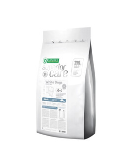 NATURES PROTECTION SUPERIOR CARE White Dogs Grain Free White Fish Adult Small and Mini Breeds - au poisson blanc pour chiens de petite race à fourrure blanche 10 kg