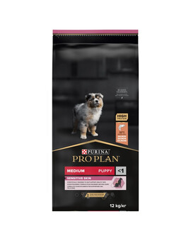 PURINA PRO PLAN MEDIUM PUPPY Sensitive Skin - pour chiots de races moyennes avec peau sensible - 12kg