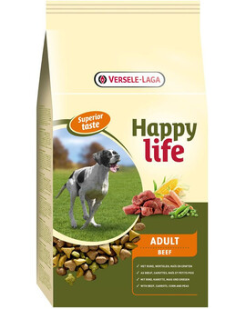 VERSELE-LAGA Happy life adult beef au goût de bœuf 15 kg