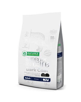 NATURES PROTECTION SUPERIOR CARE Dark Dogs Grain Free Poultry Adult All Breeds - avec de la volaille pour les chiens adultes à poil noir - 1,5 kg