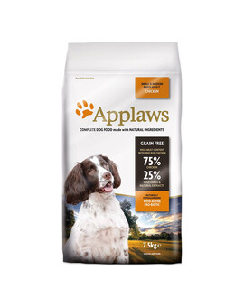 APPLAWS Dog Adult  Small and Medium Breed Chicken - au poulet pour chiens de petites et moyennes races - 7.5 kg