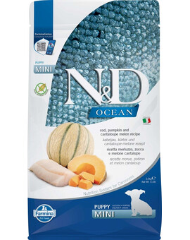 FARMINA N&D Ocean Dog Puppy Mini cod, pumpkin & cantaloupe melon 2.5 kg
