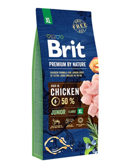 BRIT Premium By Nature Junior Extra Large XL - Poulet pour chiots de très grandes races - 15 kg
