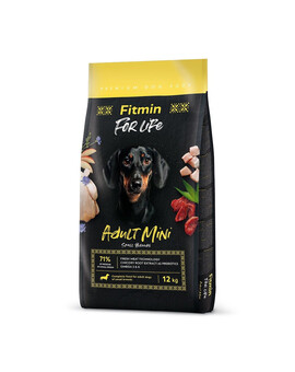 FITMIN dog For Life Adult Mini - viandes fraîches pour chiens de petites races - 12 kg