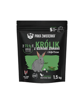 PAKA ZWIERZAKA Seventh Heaven Aliment sec Lapin aux herbes sauvages pour chiots 1,5 kg