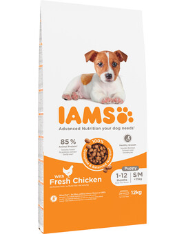 IAMS ProActive Health Puppy & Junior Small & Medium Breed Chicken 12 kg