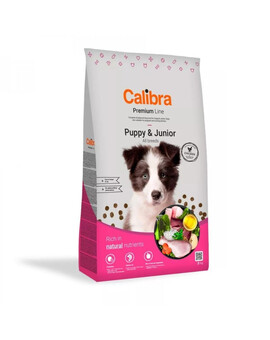 CALIBRA Dog Premium Line Puppy&Junior - Monoprotéinée Poulet pour chiots et jeunes chiens - 3 kg