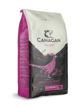 CANAGAN Dog Highland Feast croquettes pour chien 2 kg
