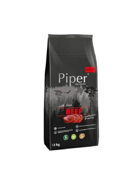 PIPER Animals- nourriture sèche avec du bœuf pour chiens - 12 kg