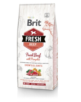 BRIT Fresh beef with pumpkin puppy large - Boeuf frais & citrouille pour chiot de grandes races - 12 kg