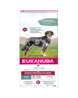 EUKANUBA Daily Care Adult Monoprotein - croquettes monoprotéinées au saumon pour chiens adultes - 12 kg