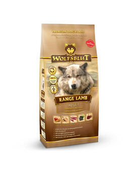 WOLFSBLUT Range Lamb Adult Croquettes pour chiens avec agneau et riz brun 12,5 kg