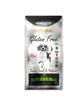 BIOFEED EUPHORIA Gluten Free Avec de l'agneau pour les chiots de petite et moyenne taille 2 kg