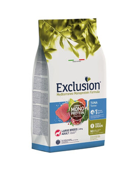 EXCLUSION MonoProtein Noble Grain large breed dogs nourriture pour chiens de grande race au thon 12 kg